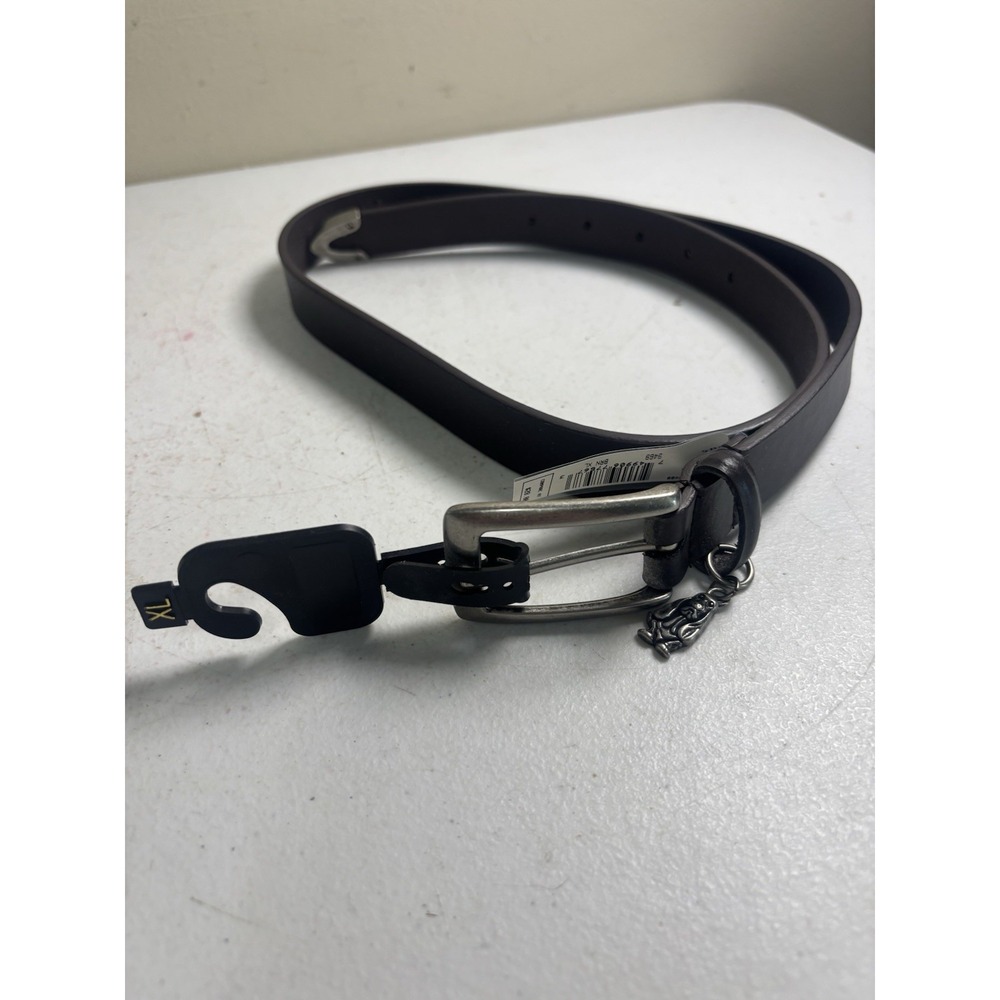 Hush Puppies Brown Genuine Leather Belt - Dog Charm - Women's Size XL - NWT
